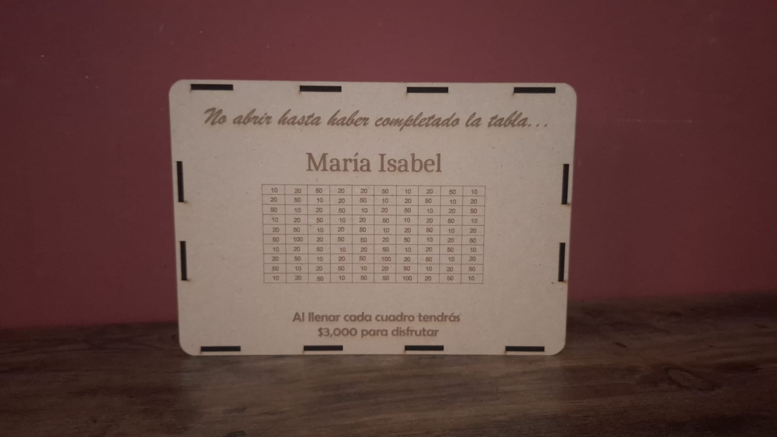 Alcancias Reto - Grabado Laser - $150 MXN